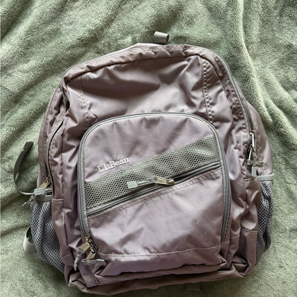 Purple LL bean backpack